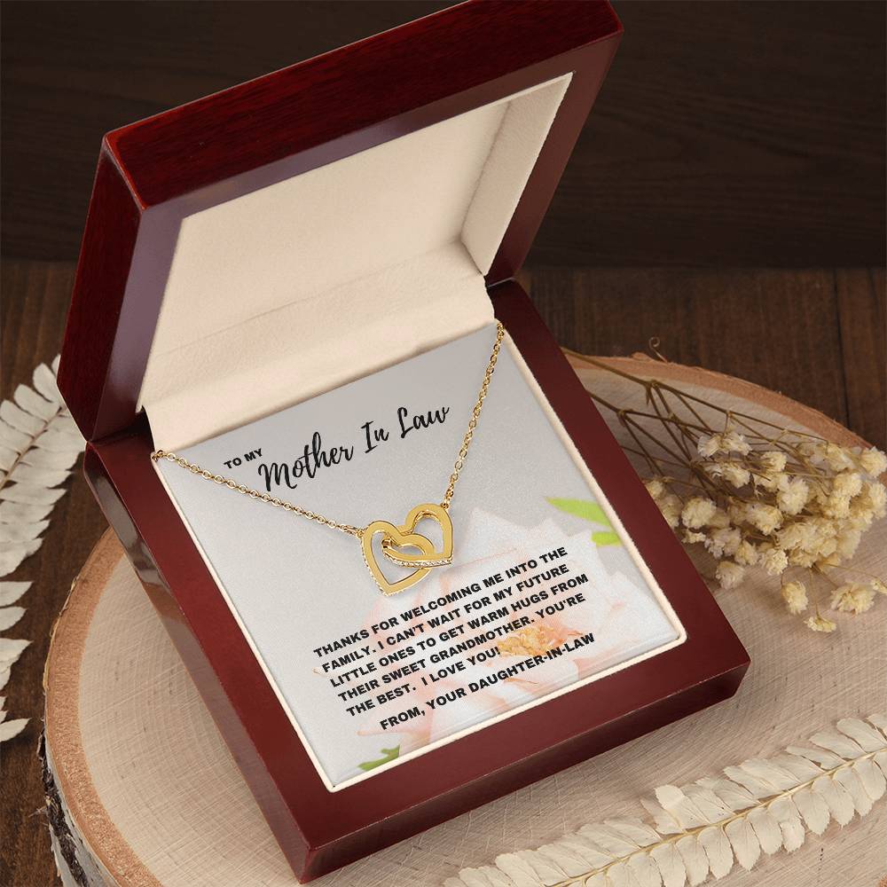 Welcoming Warmth: Mother-in-Law Necklace for a Future Grandmother