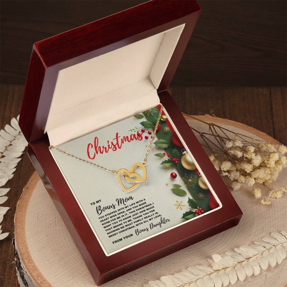 To My Bonus Mom: A Heartfelt Christmas Necklace Celebrating Family Love