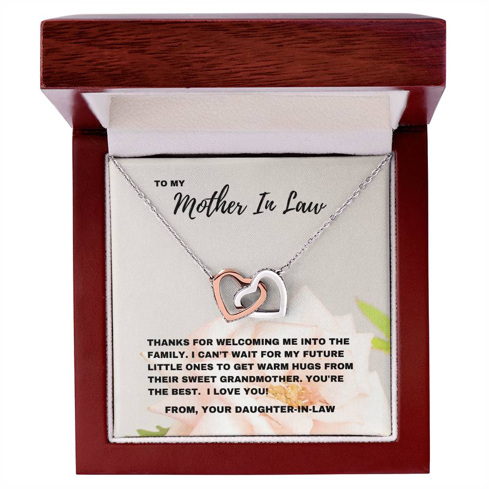 Welcoming Warmth: Mother-in-Law Necklace for a Future Grandmother