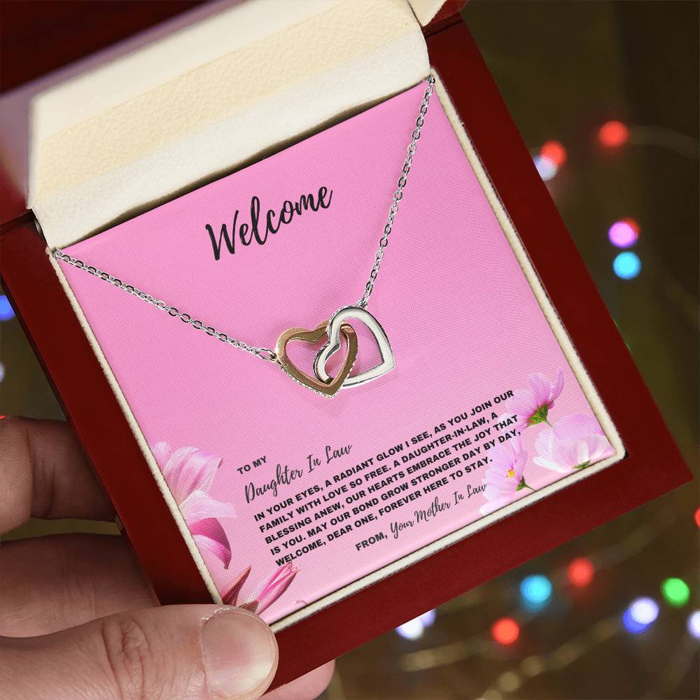 Radiant Glow Necklace for Daughter-In-Law | Embracing Family