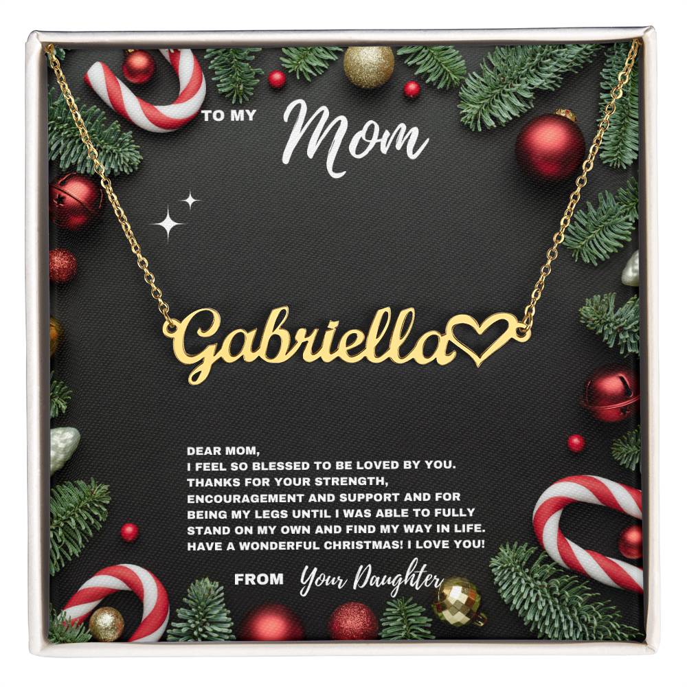 To My Mom: A Loving Christmas Necklace from Your Daughter