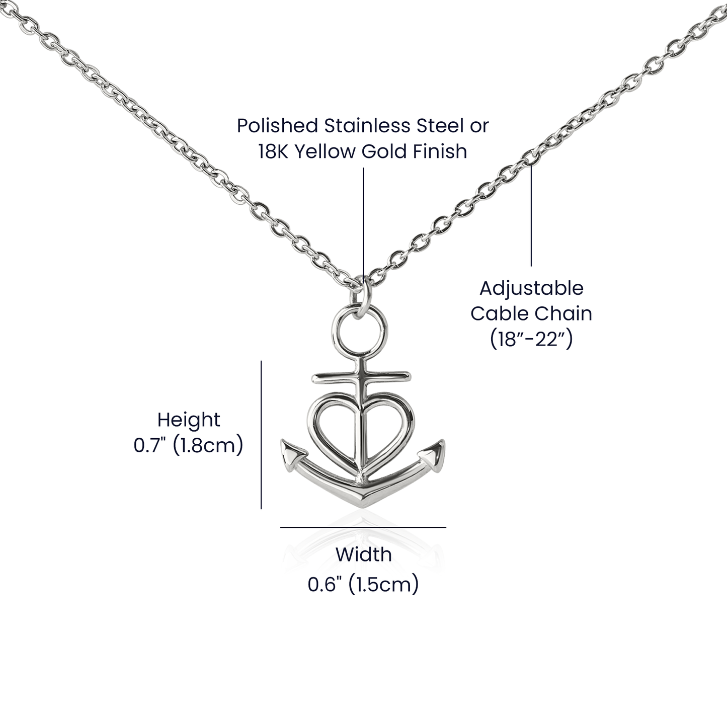 Warm Welcome Necklace for Daughter-In-Law | Anchor Pendant