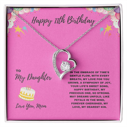 Happy 11th Birthday Jewelry Gift for Daughter from Mom | Meaningful Jewelry Keepsake for Girls