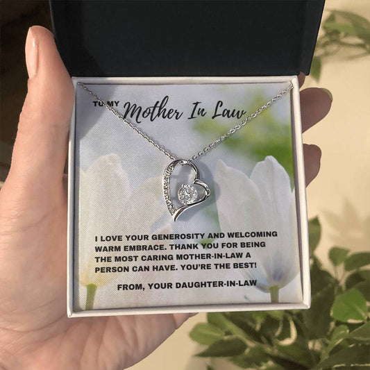 Warm Embrace: Thankful for My Caring Mother-in-Law Jewelry Gift