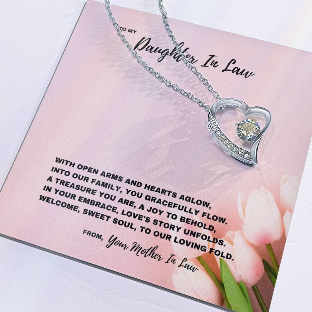 Loving Embrace Welcome Jewelry Gift for Daughter-In-Law- Forever Love Necklace