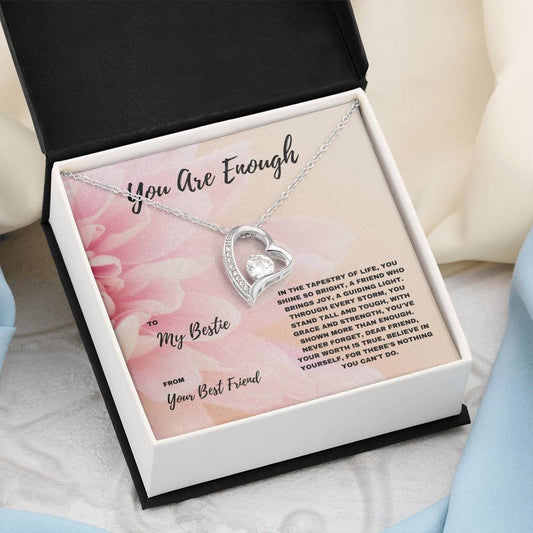 You Are Enough | Jewelry Gift for Friend With Motivational Quotes | A Reminder of Their Worth