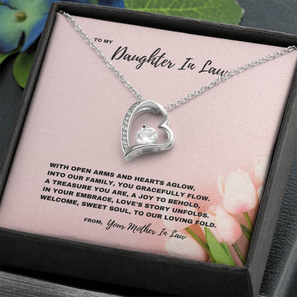 Loving Embrace Welcome Jewelry Gift for Daughter-In-Law- Forever Love Necklace