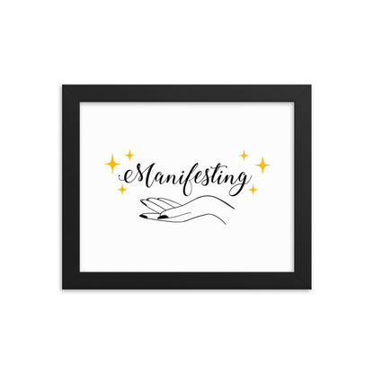 Manifestation Hands Framed Poster