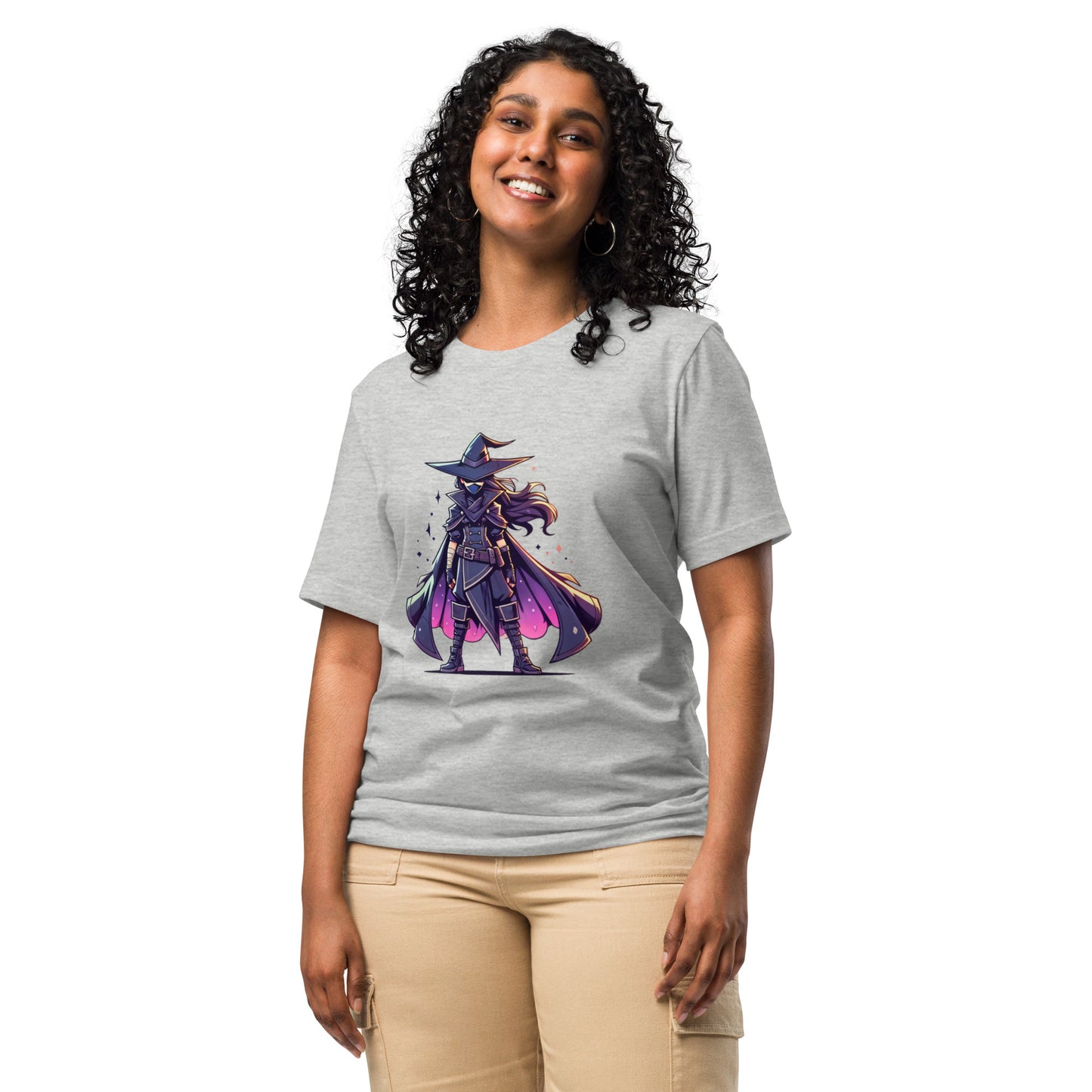 “Mysterious Witch” T-Shirt – Bold and Enigmatic Halloween Apparel