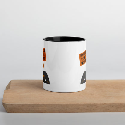 Tasse à café avec motif de manifestant motivé