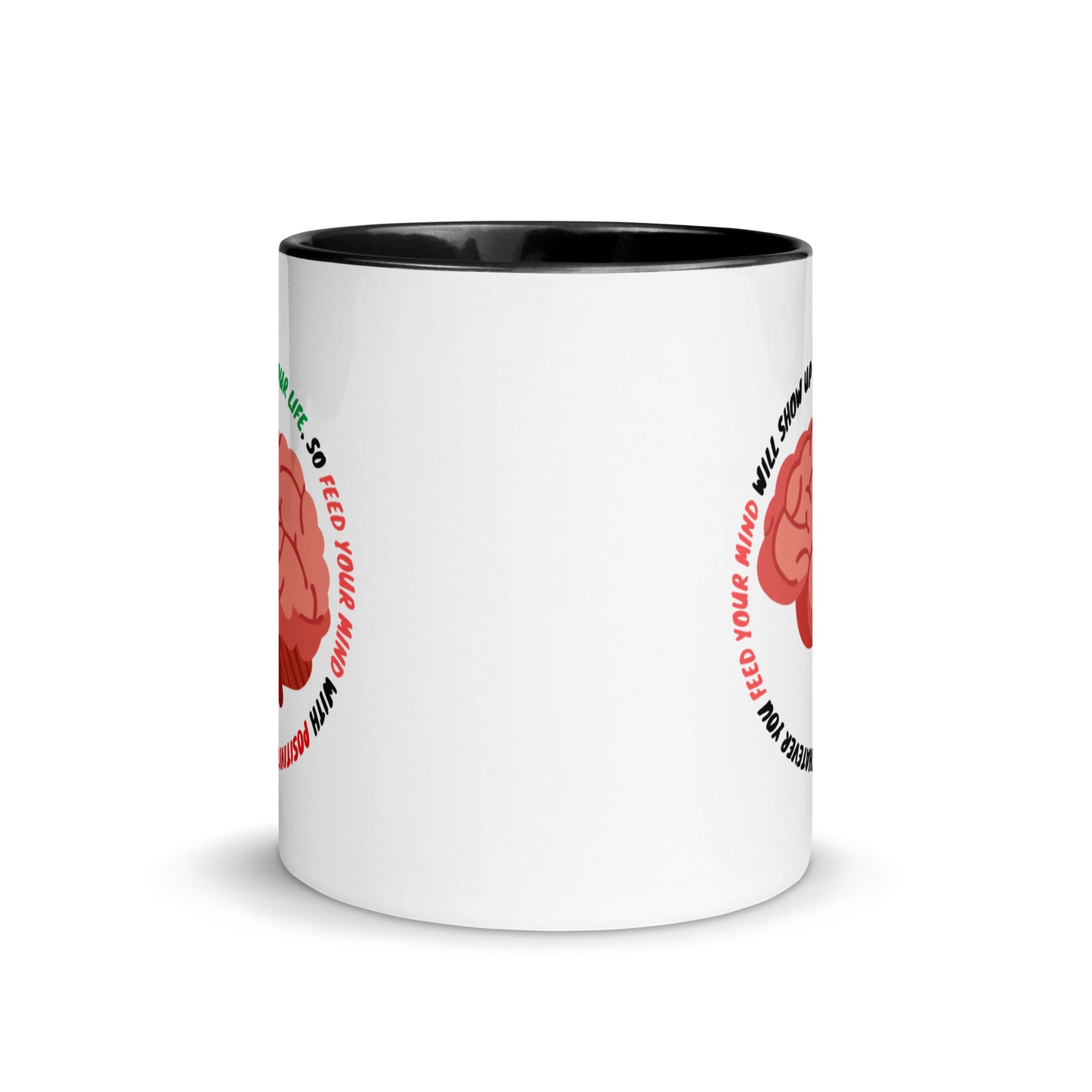 Taza de café con mentalidad positiva