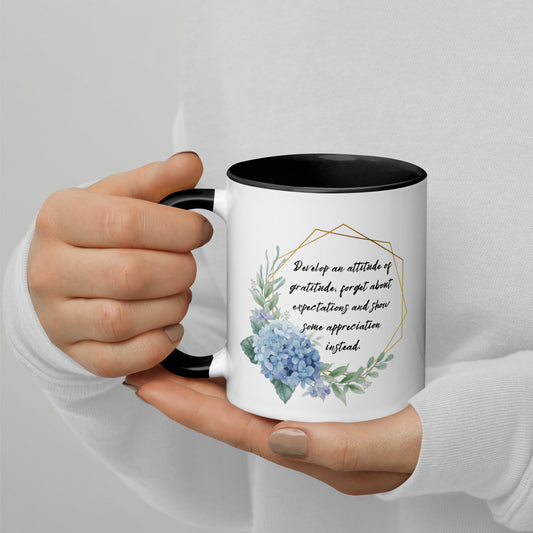 Gratitude Over Expectations Appreciation Coffee Mug