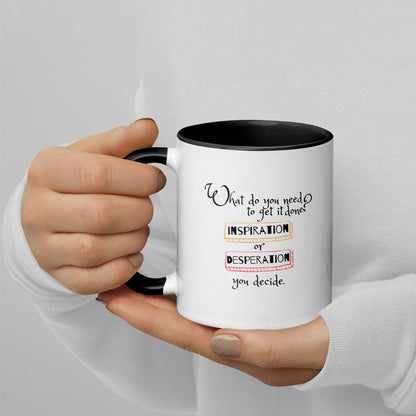 Inspiration vs. Desperation Java Jolt Mug