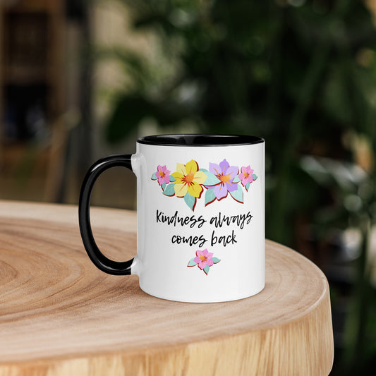 La amabilidad regresa: taza de café inspiradora