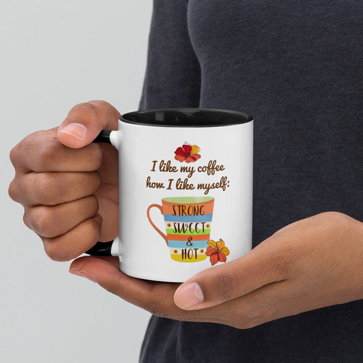 Fuerte, dulce y picante: taza de café para amantes del café