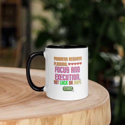 Taza de café Ejecución estratégica