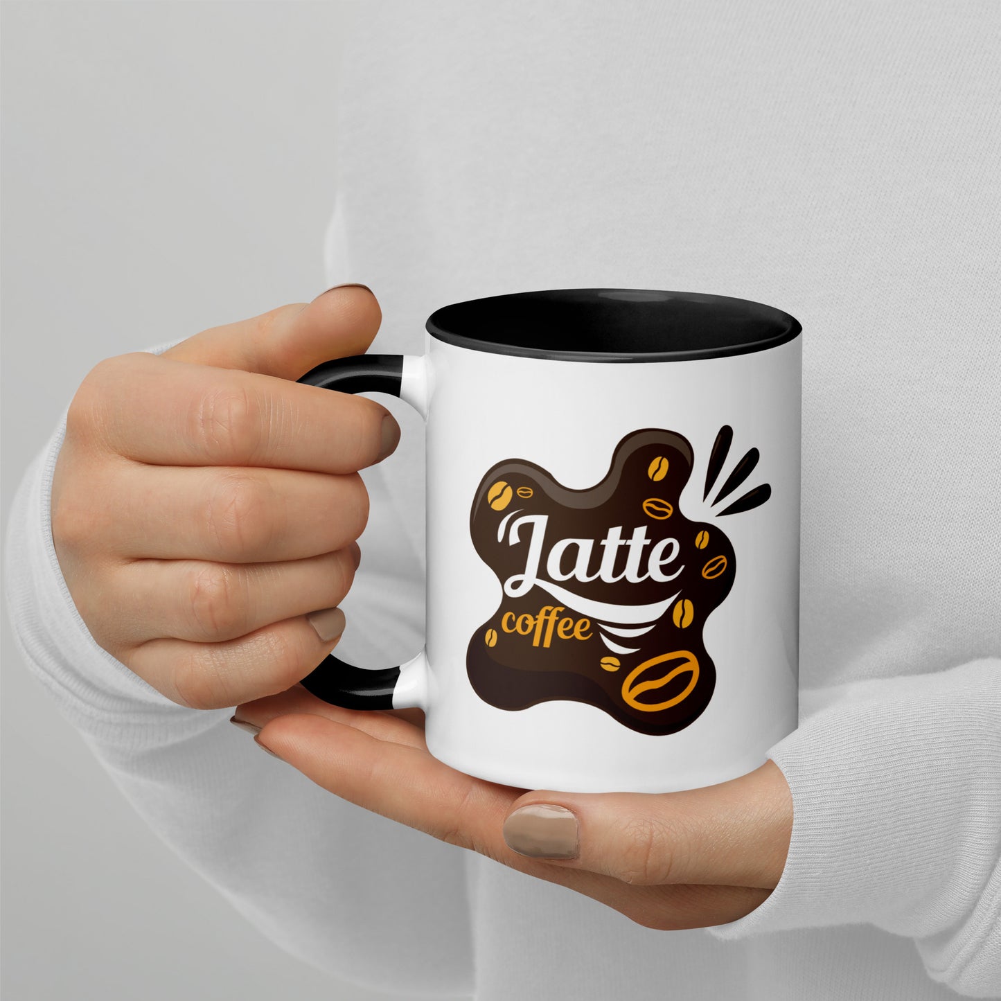 Latte Lover's Delight: Coffee Bean Bliss Coffee Mug