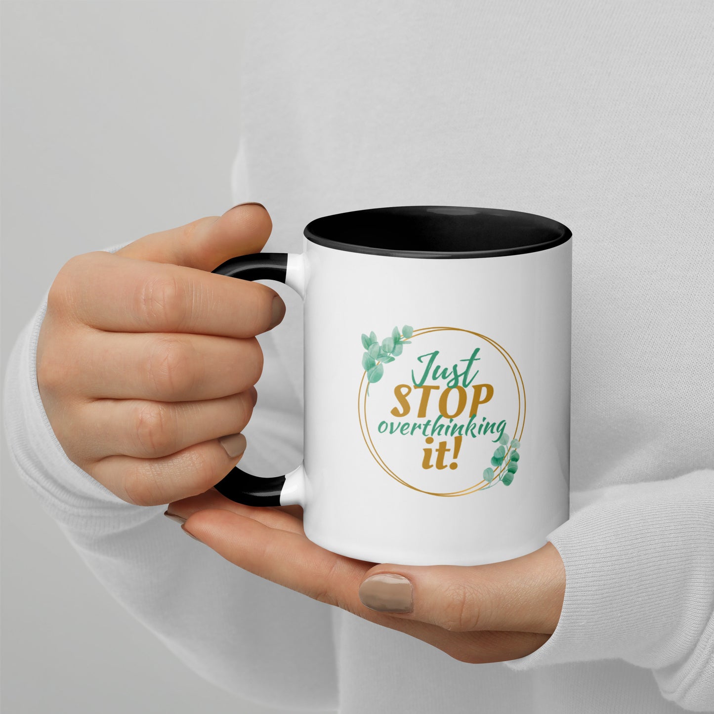 Taza de café motivacional "No pienses más"