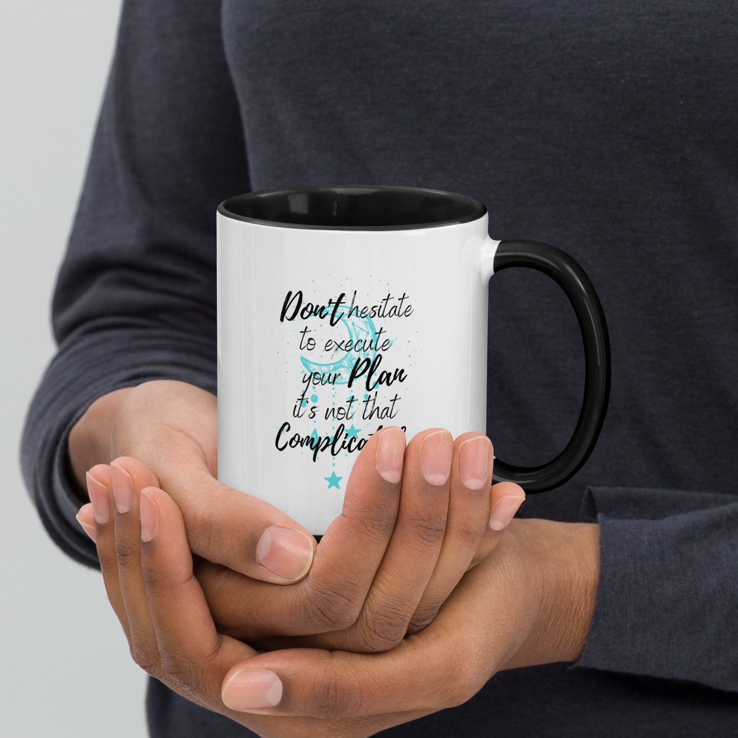 Taza de café motivacional Ejecutar con confianza