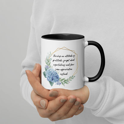 Gratitude Over Expectations Appreciation Coffee Mug