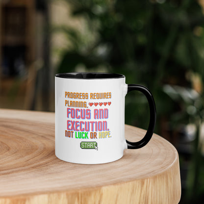 Taza de café Ejecución estratégica