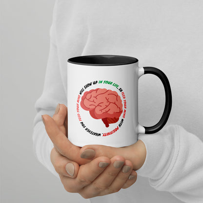 Taza de café con mentalidad positiva