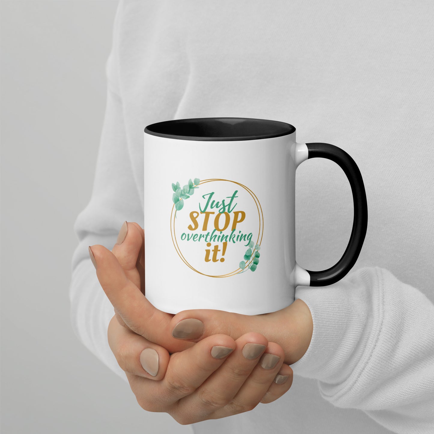 Taza de café motivacional "No pienses más"