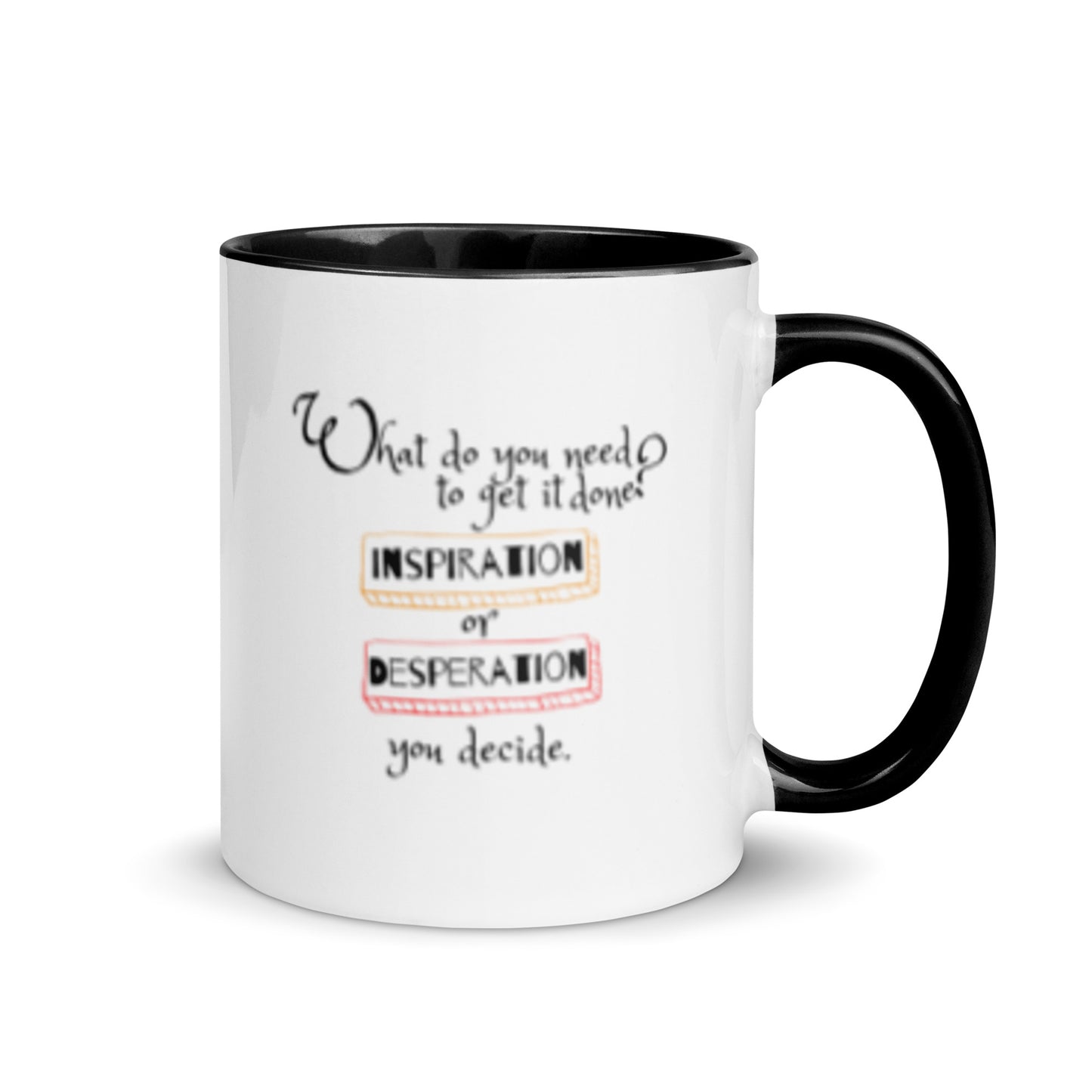 Inspiration vs. Desperation Java Jolt Mug