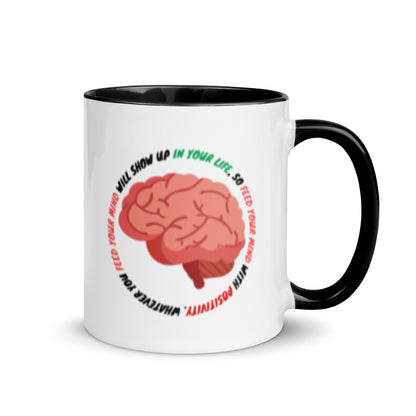 Taza de café con mentalidad positiva