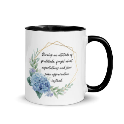 Gratitude Over Expectations Appreciation Coffee Mug