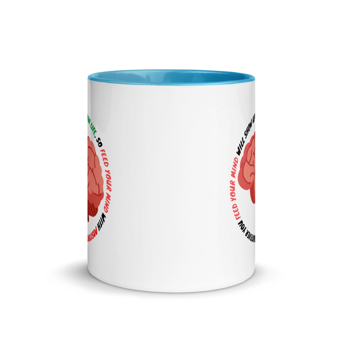 Taza de café con mentalidad positiva