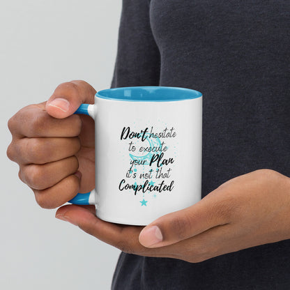 Taza de café motivacional Ejecutar con confianza