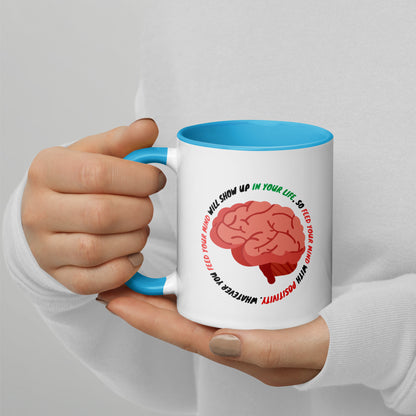 Taza de café con mentalidad positiva