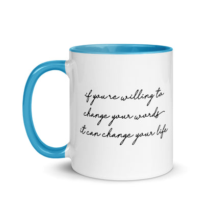 Word Power: Life-Changing Brew Coffee Mug