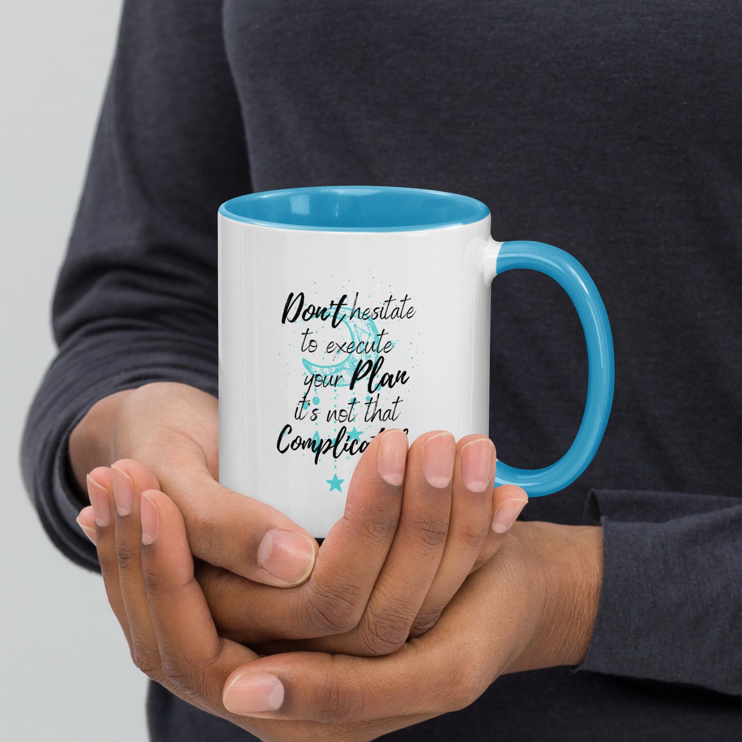 Taza de café motivacional Ejecutar con confianza