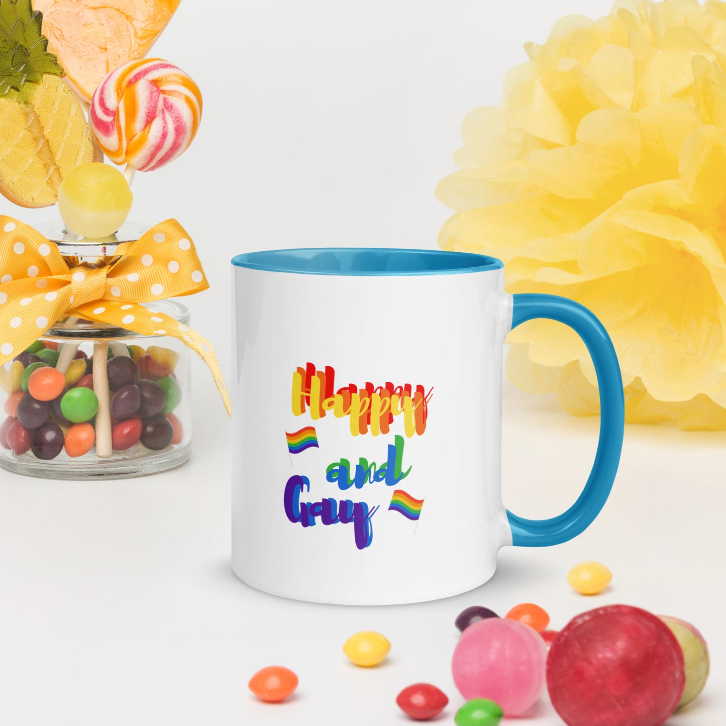 Taza de café con el mensaje "Orgullo alegre"