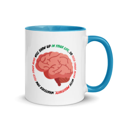 Taza de café con mentalidad positiva