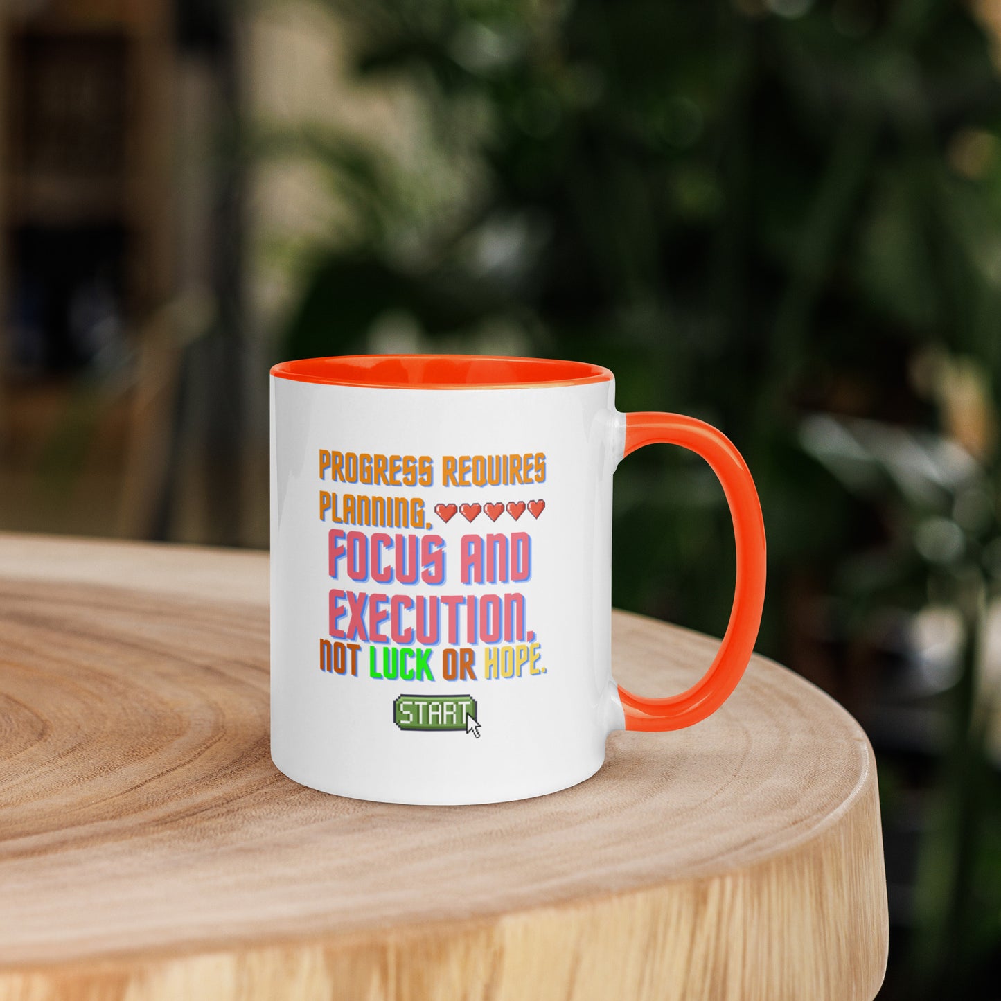 Taza de café Ejecución estratégica