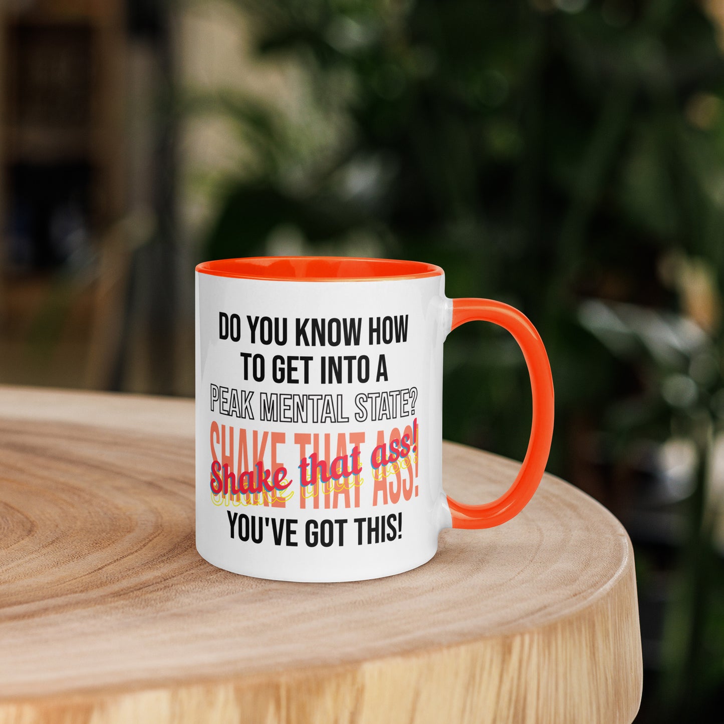 Motivation de l'état mental : tasse à café Shake, Believe, Succeed