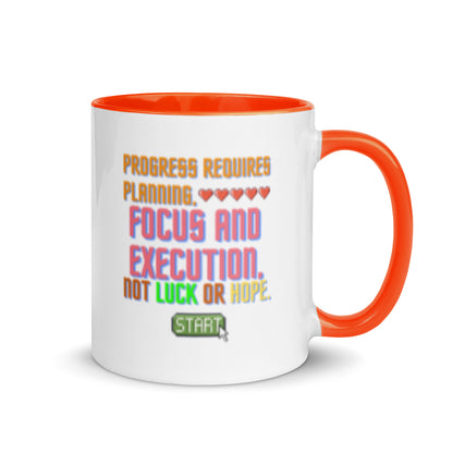 Taza de café Ejecución estratégica