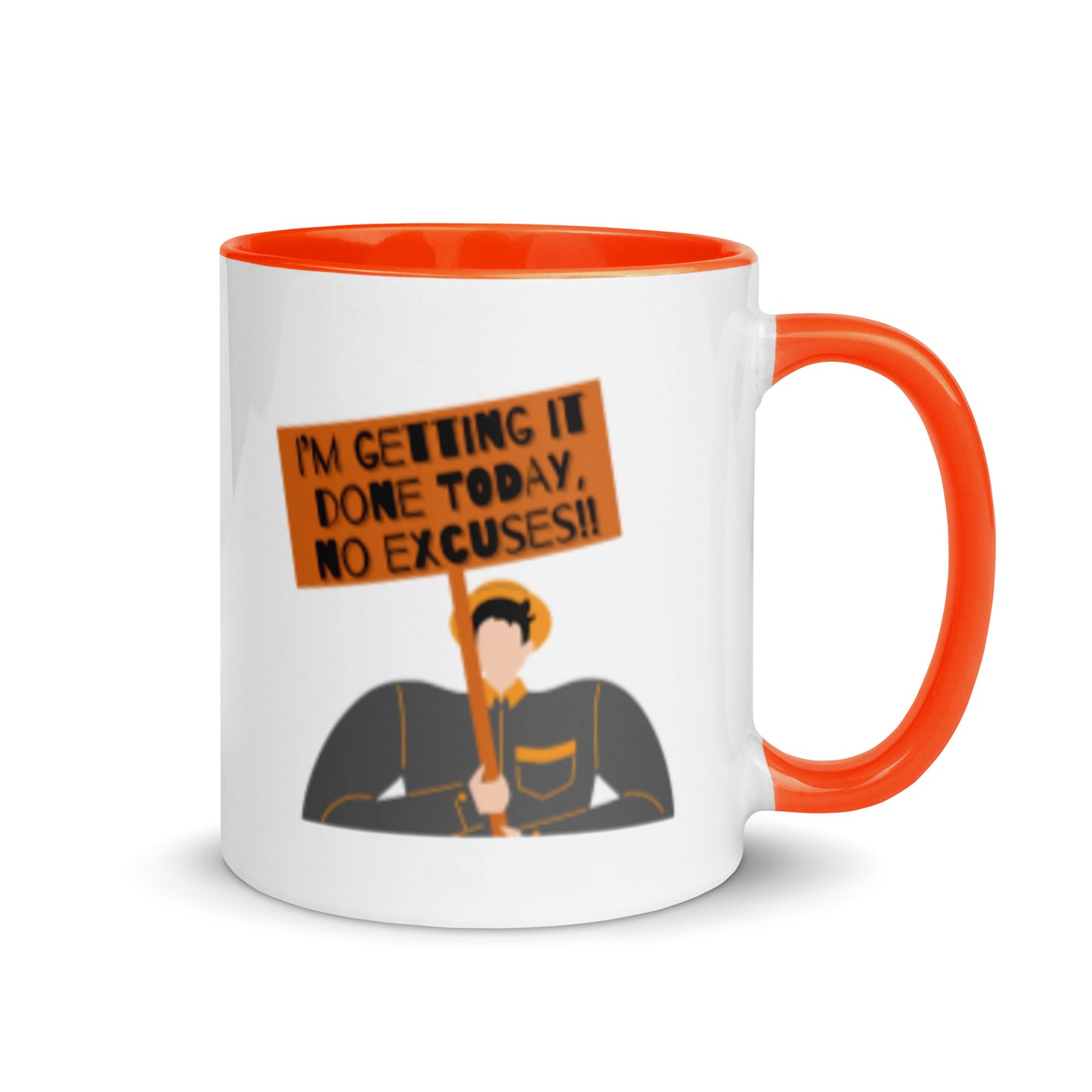 Tasse à café avec motif de manifestant motivé