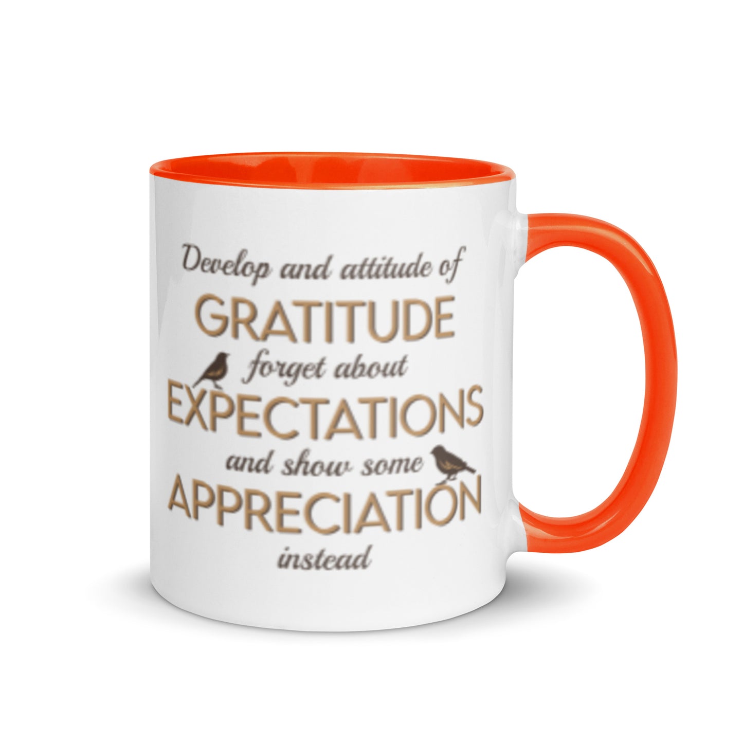 Tasse à café expresso avec attitude de gratitude et d'appréciation