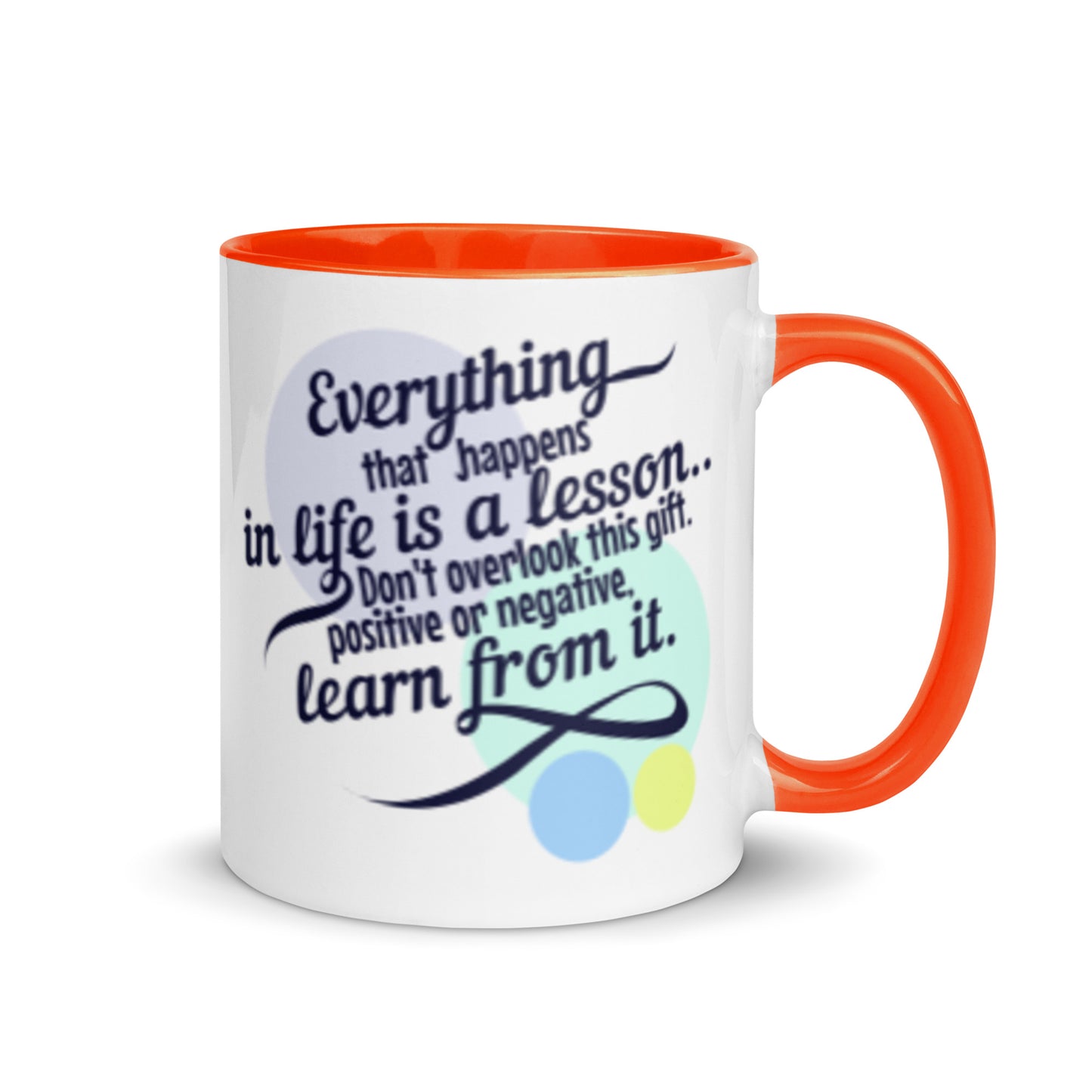 Taza de café La lección de vida: abraza cada experiencia