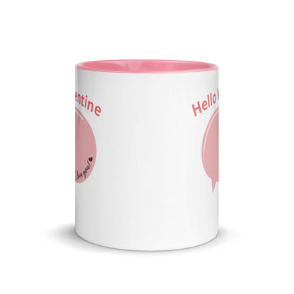 Love Declarations in Pink Speech Bubble Coffee Mug