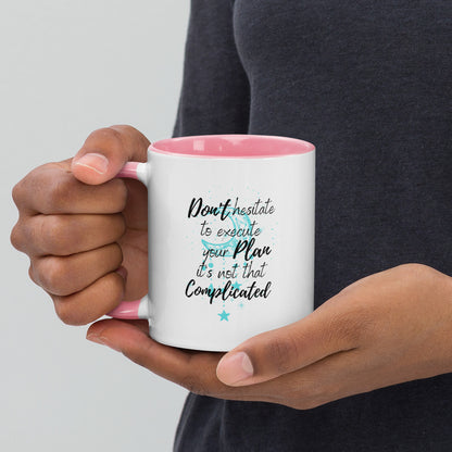 Taza de café motivacional Ejecutar con confianza