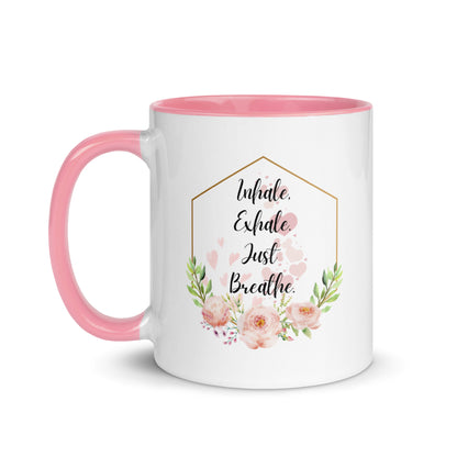 Taza de café inspiradora Serenity Sipper: Just Breathe