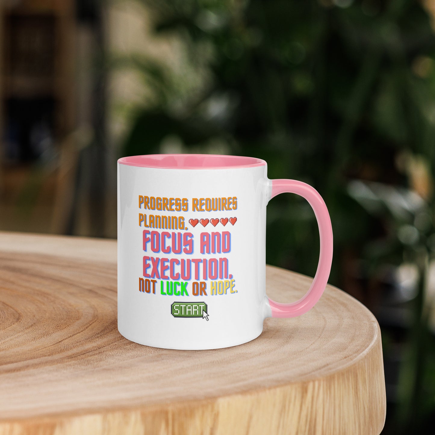 Taza de café Ejecución estratégica