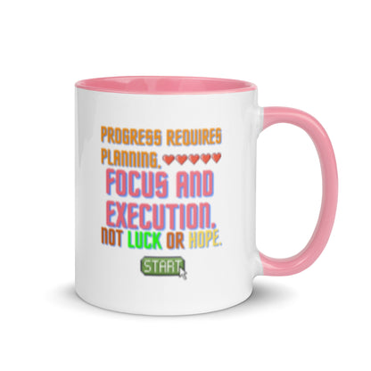 Taza de café Ejecución estratégica