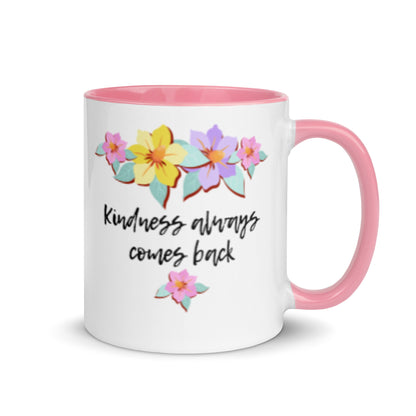 La amabilidad regresa: taza de café inspiradora