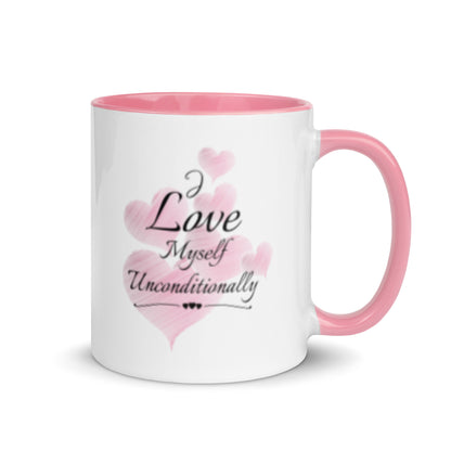 Taza de café con afirmación de amor propio